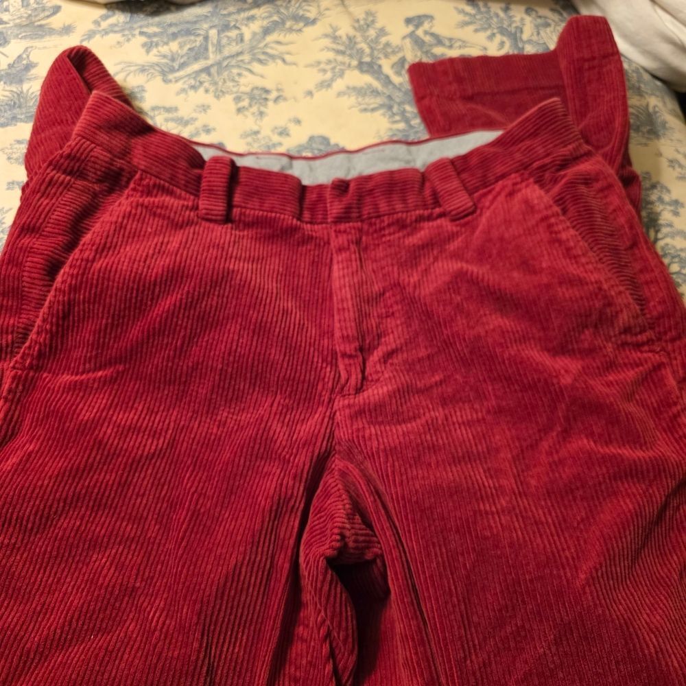 Brooks Brothers Clark Fit Red Corduroy Pants Men's Size 30x32
